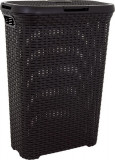 Coș Curver STYLE 40L, maro, 44x26x61 cm, pentru rufe, lenjerie de pat