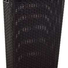 Coș Curver STYLE 40L, maro, 44x26x61 cm, pentru rufe, lenjerie de pat