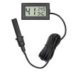 Termometru Higrometru Digital LCD, Incastrabil, -50+70&deg;C, Umiditate 10-90%, Cablu 1.5m, Statii Meteo, Montaj 45x25mm