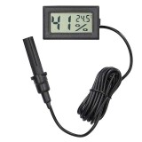 Termometru Higrometru Digital LCD, Senzor Temperatura Umiditate, Cablu 1.5m, -50+70&deg;C, Montaj Incastrat