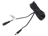 Cablu ESPE 2x0,52mm&sup2; DC 5,5x2,5mm mufă și soclu drept negru - cod ESPE