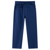 Cumpara ieftin Pantaloni pentru copii cu șnur, bleumarin, 140