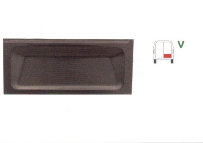 Panou reparatie usa Ford TRANSIT, 10.1985-07.2000, partea dreapta, parte inferioara ,usa spate; 385 mm,
