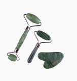 Jade roller 3in1 ,Rola JAD ,pentru masaj facial si corporal, Tratament Facial, Erfello Beauty