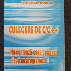 CULEGERE DE C/C++ - Stoilescu Dorian