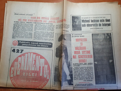 evenimentul zilei 15 noiembrie 1993-articol despre michael jackson foto