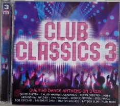Various &lrm;&ndash; Club Classics 3 NM / NM 3 cd box house trance EMI Australia 2010