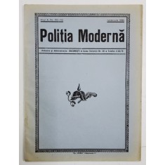 POLITIA MODERNA , REVISTA LUNARA DE SPECIALITATE , LITERATURA SI STIINTA , ANUL X , NR.112-113 , IUNIE - IULIE , 1935