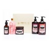 Set rutina pentru stralucirea parului si corp Silk, Arganicare