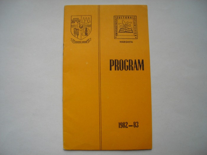 Program Universitatea Cultural Stiintifica 1982-83