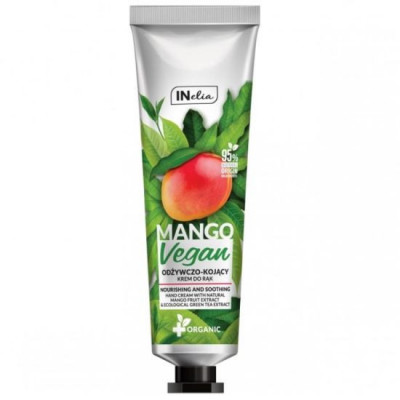 Crema de maini hidratanta si calmanta, INelia, Revers, cu extract de mango si ceai verde ecologic, 100ml foto