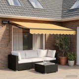 Cumpara ieftin Copertina manuala cu LED solar 3,5 x 2,5 m Nisipiu
