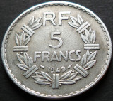 Cumpara ieftin Moneda istorica 5 FRANCI - FRANTA, anul 1949 * cod 4746, Europa