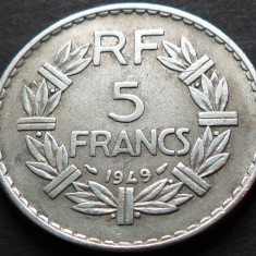 Moneda istorica 5 FRANCI - FRANTA, anul 1949 * cod 4746