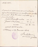 HST 385S Semnătură olografă Iosif Hossu 1902 Blaj