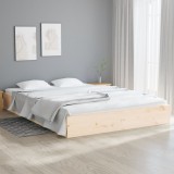 vidaXL Cadru de pat fără saltea, 200x200 cm, lemn masiv