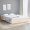 vidaXL Cadru de pat King Size 5FT, 150x200 cm, lemn masiv