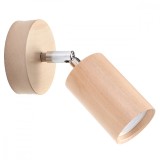 Lampă De Perete Berg Din Lemn Natural Cu 1 Bec Tub Scandinav De Interior