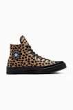 Converse teniși de piele Chuck 70 culoarea bej, A12705C