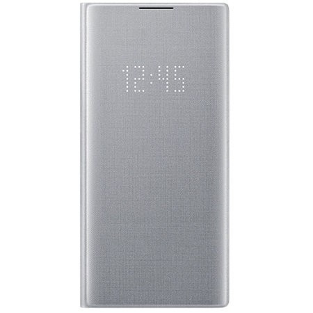 Husa Originala Samsung Flip Led Galaxy Note 10 Silver N970 - EF-NN970PSE