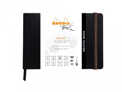 Notebook grafic, A5, landscape, 32 file, Rhodia Touch Bristol foto