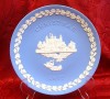 FARFURIE MARE PORTELAN ENGLEZESC WEDGWOOD JASPERWARE BLUE 20.5 CM