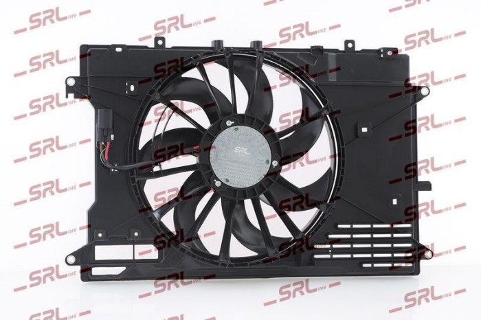 Ventilator radiator Mazda 3 (Bp) 19-, motor: 2.5 Skyactiv-G, 2.5 Skyactiv-G Turbo, (2+1) pini, SRLine, S80515025A; S80515025B