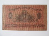 Rara! Cehoslovacia 1 Korunu/Koruna 1919