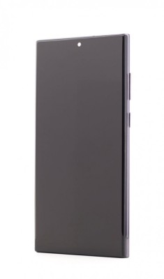 LCD Samsung Galaxy S22 Ultra 5G, S908, Negru + Rama, Incell foto
