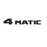 Emblema 4 Matic spate portagaj Mercedes, negru matt