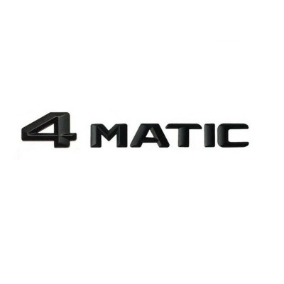 Emblema 4 Matic spate portagaj Mercedes, negru matt foto