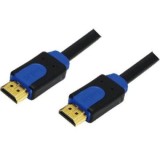 Cablu HDMI high speed with. ethernet, 5m, (T/T), suporta rezolutii 3D TV si 4K UHD, gold plated, black, Logilink