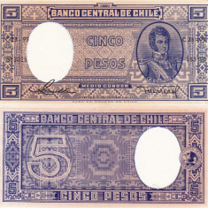 CHILE 5 pesos ND UNC!!!