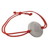 Bratara bebelusi ajustabila cu snur rosu si banut gravata mama copil