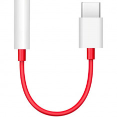 Adaptor USB Type C La Jack 3.5mm Rosu foto