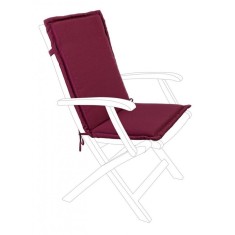 Set 2 perne scaune gradina textil visiniu 45x94x3 cm