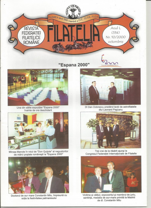 *Romania, revista Filatelia nr. 10/2000 (534)