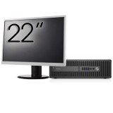 Pachet Second Hand Calculator HP ProDesk 600 G2 SFF, Intel Core i7-6700 3.40GHz, 8GB DDR4, 256GB SSD + Monitor 22 Inch