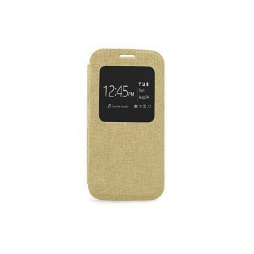 HUSA FLIP CARTE S-VIEW ETUI SAM GALAXY S4 I9500 GOLD foto