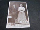 Regele Spaniei Alfonso XIII și Logodnica, Prințesa Ena de Battenberg - Carte Poștală Regalistă Veche