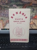 Rom&acirc;nia, Hartă Turistică-Rutieră, Direcția Topografică Militară, f.a., circa 1995, scara 1:850.000, 013