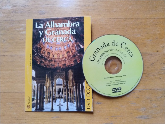 La Alhambra &amp; Granada de Cerca - documentar - DVD original