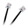 Cablu Extensie Telefon RJ11, 5m, Negru - Compatibil Fix/Fax/Modem