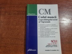Codul muncii.Legea dialogului social si 7 legi uzuale