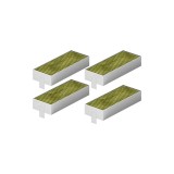 Set 4 filtre carbon aer pentru hotă NEFF BOSCH 17007439 17004806 Original