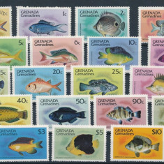 258-GRENADA GRENADINES 1980-PESTI-Serie completa de 19 timbre MNH