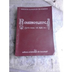 ROMANOSLAVIC, SERIE NOUA, VOL.XLVI, NR.1 (CARTE IN LIMBA ENGLEZA)