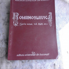 ROMANOSLAVIC, SERIE NOUA, VOL.XLVI, NR.1 (CARTE IN LIMBA ENGLEZA)