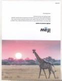Bnk cp Fauna - Girafa - felicitare necirculata, Printata