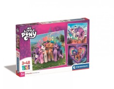Puzzle My Little Pony Doodles,Micul meu Ponei - Set 3x48 Piese Clementoni foto